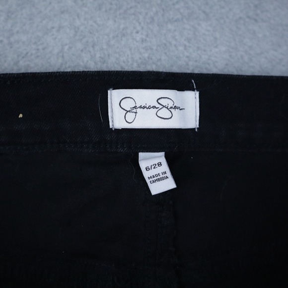 Jessica Simpson Jeans Womens 6/28 Boot Cut Flare Stretch Flex Denim Black NWT - Picture 4 of 8